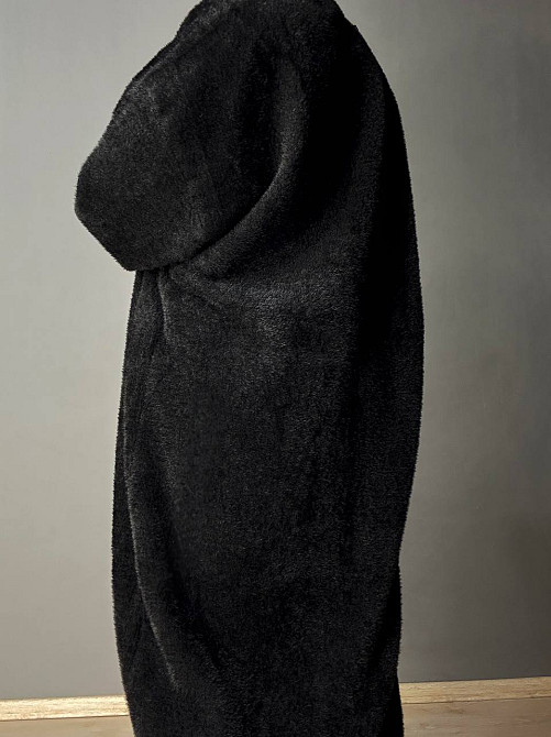 Кардиган женский Fancy Matinee 30740 ангора длинный с карманами, черный, one size Одесса - изображение 5