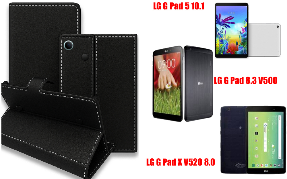 Книга-трансформер для планшета Lg G Pad 5 10.1, Pad 8.3, Pad X 8.0, цвет Black Киев - изображение 1