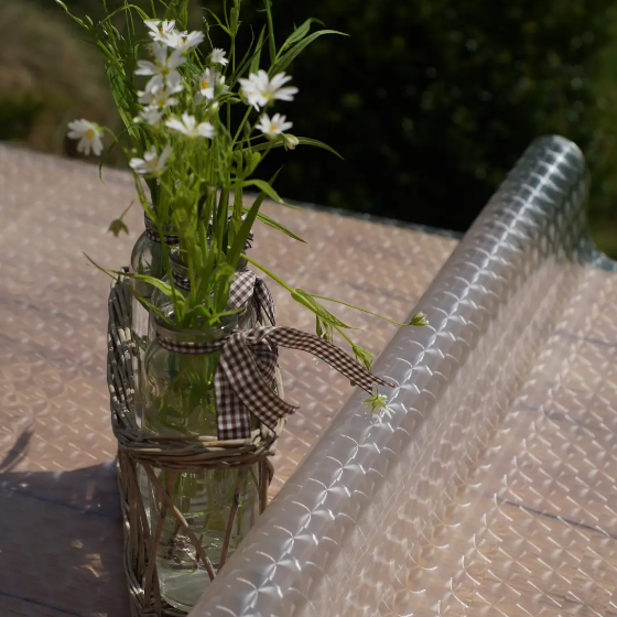 Клейонка кухонна 0,6мм*0,6м*20м м'яке скло Bona Domus Житомир