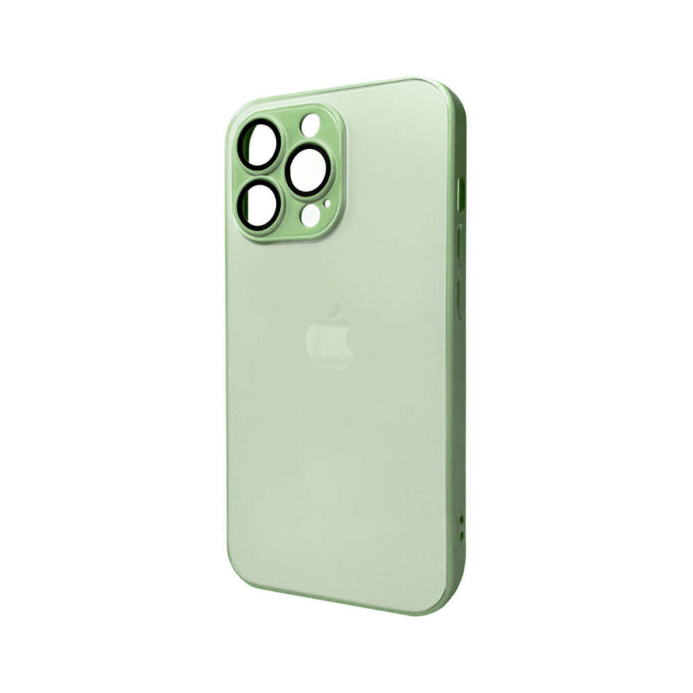 Чохол для смартфона AG Glass Matt Frame Color Logo for Apple iPhone 11 Pro Max Light Green Киев - изображение 1