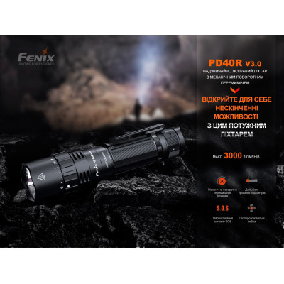 Фонарь Fenix PD40R V3.0 3000 lm (PD40RV30) Винница - изображение 12