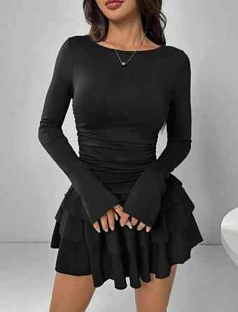 Жіноча базова міні сукня з пишною спідничкою віскоза Одеса