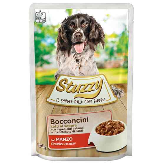 Stuzzy Dog Beef ШТУЗИ ГОВЯДИНА в соусе консервы для собак, влажный корм, пауч 100г Киев