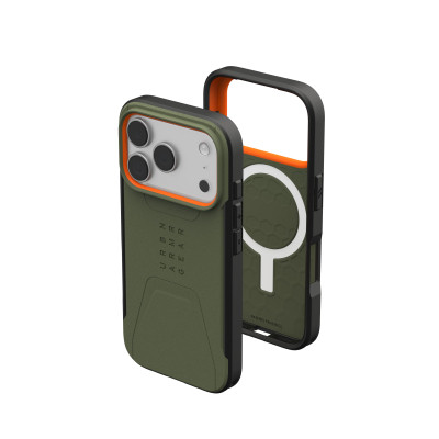 Чохол до мобільного телефона UAG iPhone 17 Pro Civilian MagSafe Olive/Orange (114545117297) Вінниця - фото 4