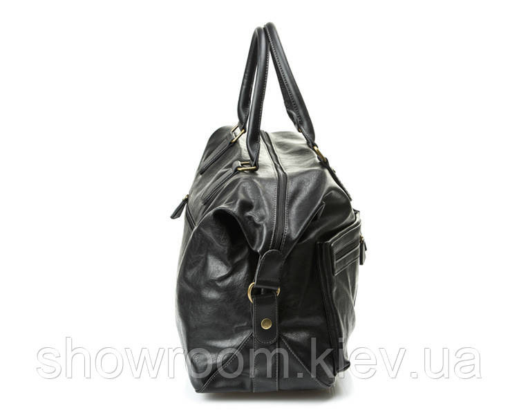 Мужская дорожная стильная сумка David Jones (355) черная Киев - изображение 4