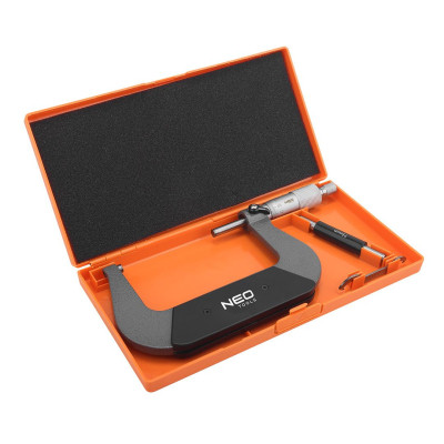 Мікрометр Neo Tools з верн'єром 75-100 мм, ±0.01 мм/м (75-023) Вінниця - фото 6