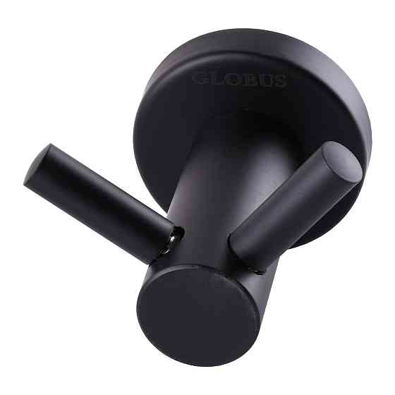 Гачок подвійний Globus Lux BS8415 чорний матовий SUS304 (000021193) Київ