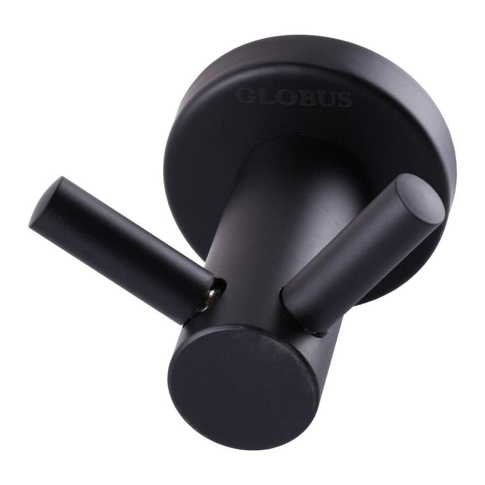 Гачок подвійний Globus Lux BS8415 чорний матовий SUS304 (000021193) Київ - фото 2