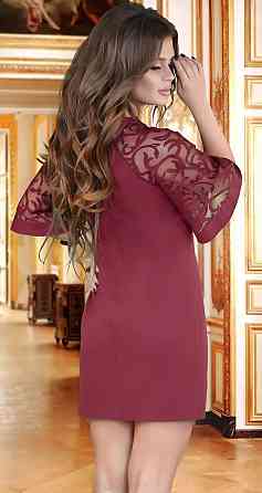 Красивое платье с гипюровым рукавом (44) Киев
