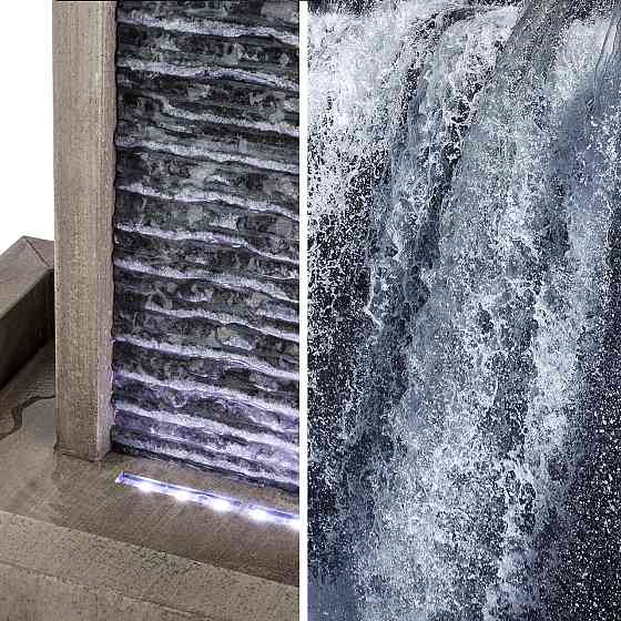 Садовый фонтан Imperia для внутреннего и наружного применения, насос 10 Вт, кабель 10 м, оцинкованный Ровно