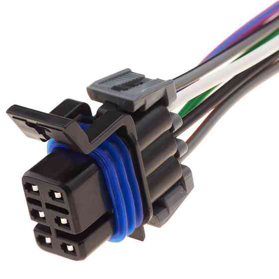 Разьем коннектор с проводом, 6-кон.,   APTIV (Delphi) Америка, Корея, Япония, Америка, Buick, Cadillac, Chevrolet, Daewoo, GMC, Киев