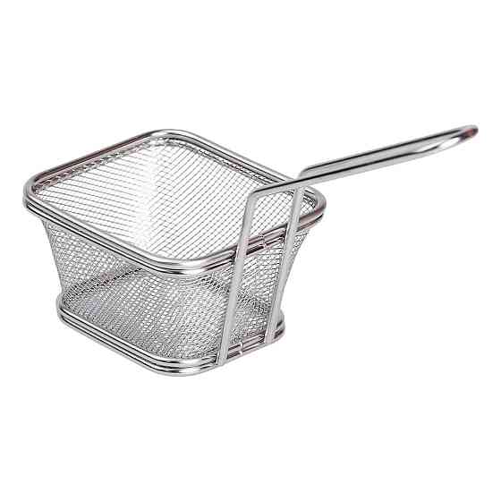 Zhongjing Корзина сервировочная для подачи фри и снеков 10.5х9х5.5 см нержавеющая сталь HP-19-3 Коломыя