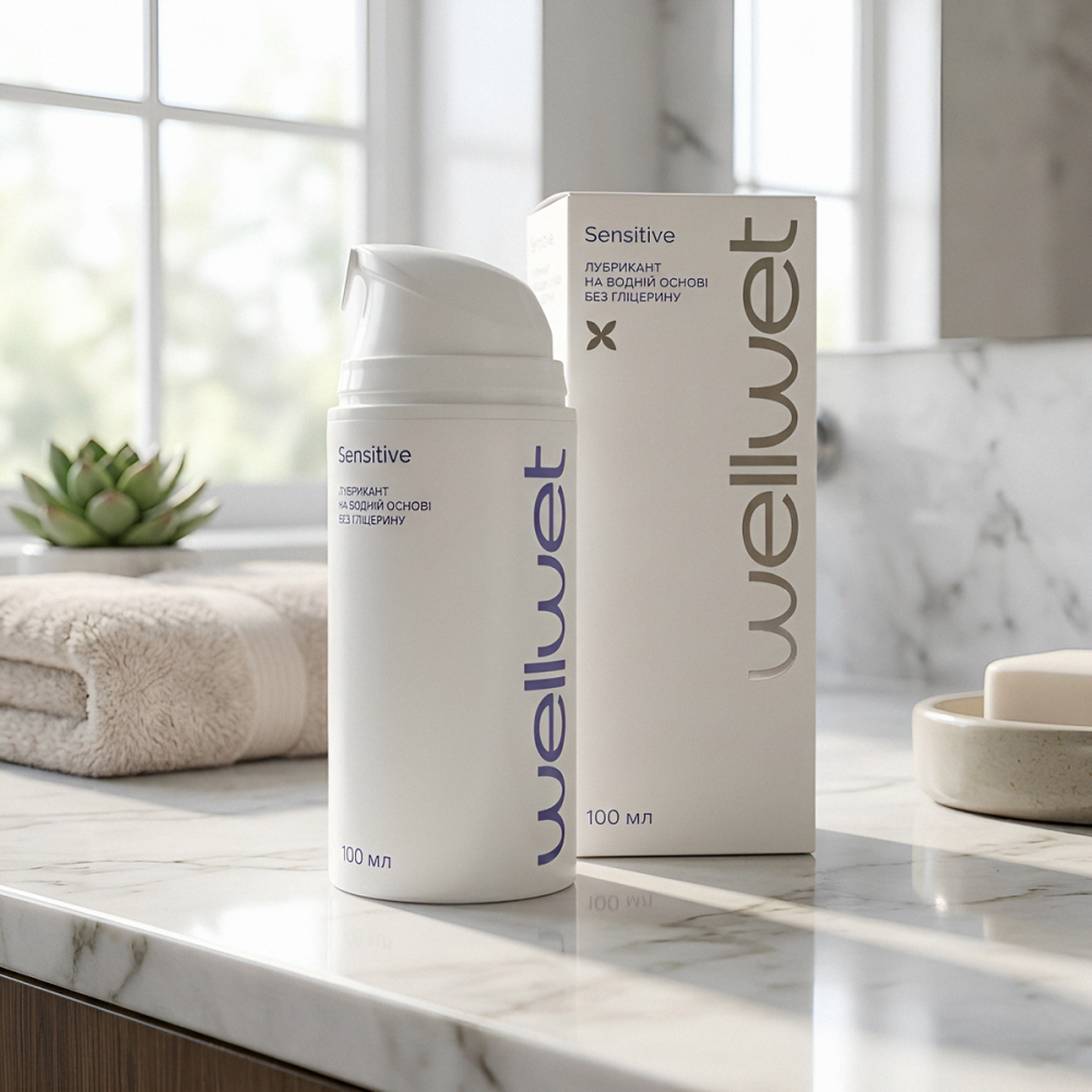 Лубрикант на водной основе Sensitive без глицерина WellWet 100 мл Киев - изображение 11