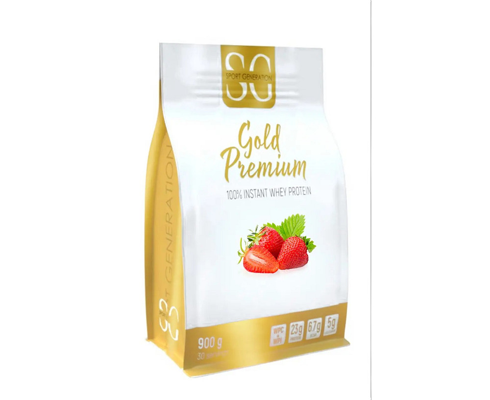 Протеин Sport Generation Gold Premium 100% Instant Whey Protein 900g (Strawberry) Луцк - изображение 1
