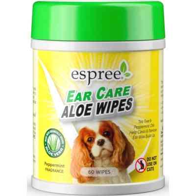 Влажные салфетки для животных Espree Aloe Ear Care Pet Wipes 60 шт. (0748406012776) Винница