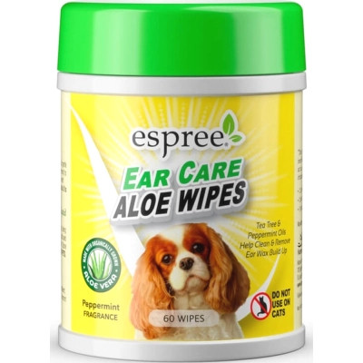 Влажные салфетки для животных Espree Aloe Ear Care Pet Wipes 60 шт. (0748406012776) Винница - изображение 1
