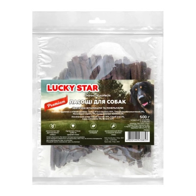 Ласощі для собак Lucky Star брусочки з м&apos;яса кролика 10 см 500 г (4820144478857) Вінниця - фото 1