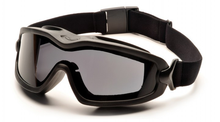 Окуляри захисні з ущільнювачем Pyramex V2G-Plus (XP) (gray) Anti-Fog, чорні Запорожье - изображение 1