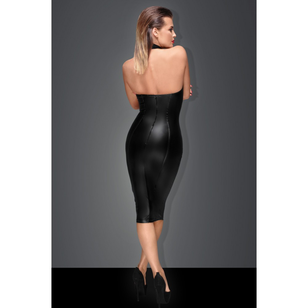 Платье с кольцом на шею F160 Noir Handmade M Sex Aura Киев - изображение 4
