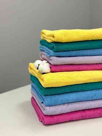 Комплект полотенец однотонных Ideal Textile 40х70+50х90+70х140 см 400 г/м2 (56860941) Блакитний Черновцы