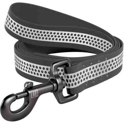 Повідок для собак WAUDOG Waterproof світловідбивний S Ш 15 мм Д 305 см сірий (260011) Вінниця