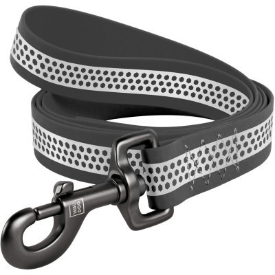 Повідок для собак WAUDOG Waterproof світловідбивний S Ш 15 мм Д 305 см сірий (260011) Вінниця - фото 1
