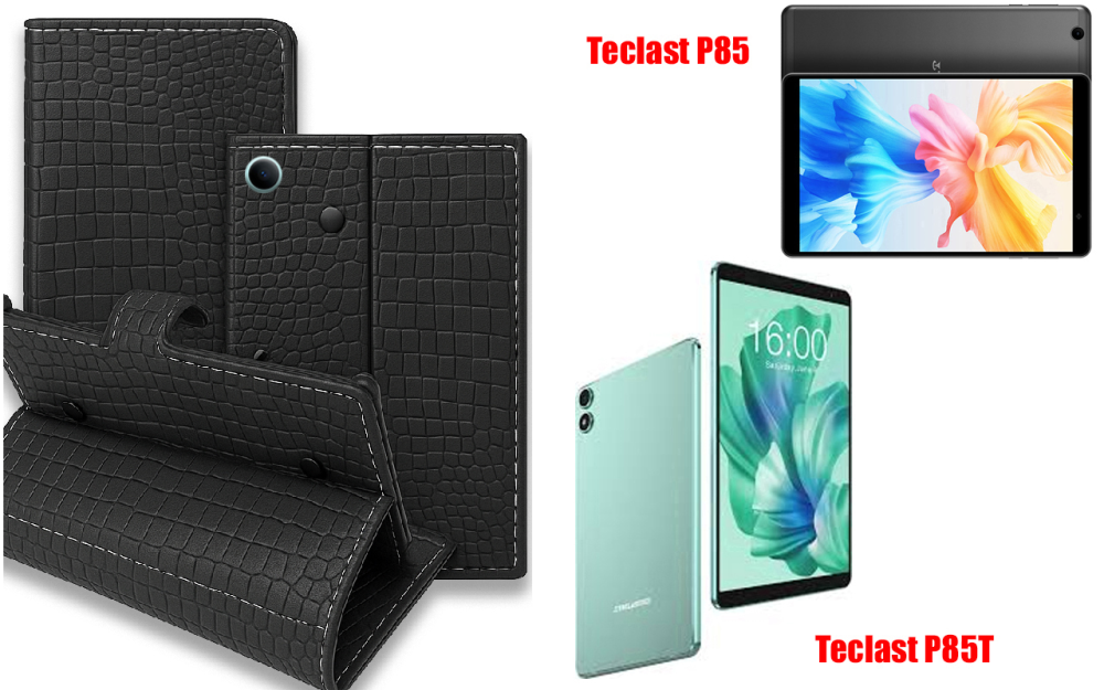 Книга-трансформер для планшета Teclast P85, P85T, цвет Black Krokodil Black Киев - изображение 1