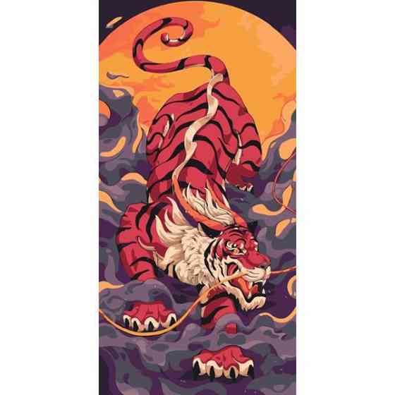 Картина по номерам ArtCraft Тигр, подкрадывающийся 40х80 см (11593-AC) Харьков