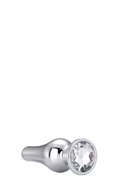 Анальна пробка конічної форми Dream Toys GLEAMING LOVE SILVER PLEASURE PLUG S Sex Aura Київ - фото 3