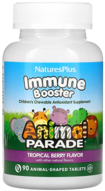 Витамины для детей Nature's Plus Animal Parad Kids Immune Booster 90 жев таб Тропик Киев - изображение 1