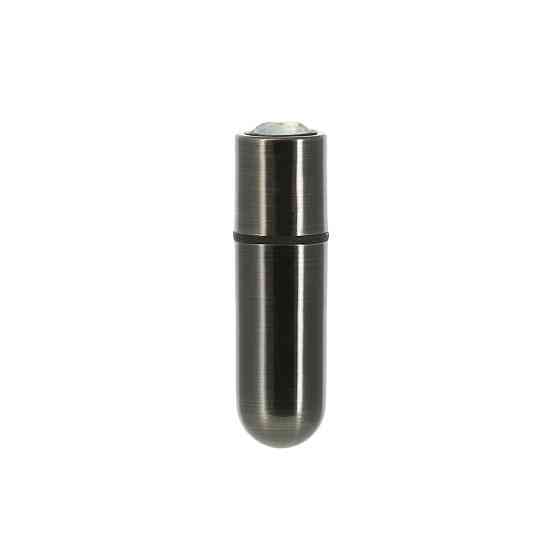 Вибропуля PowerBullet First-Class Bullet 2.5″ with Key Chain Pouch, Gun Metal, 9 режимов вибрации Sex Aura Киев