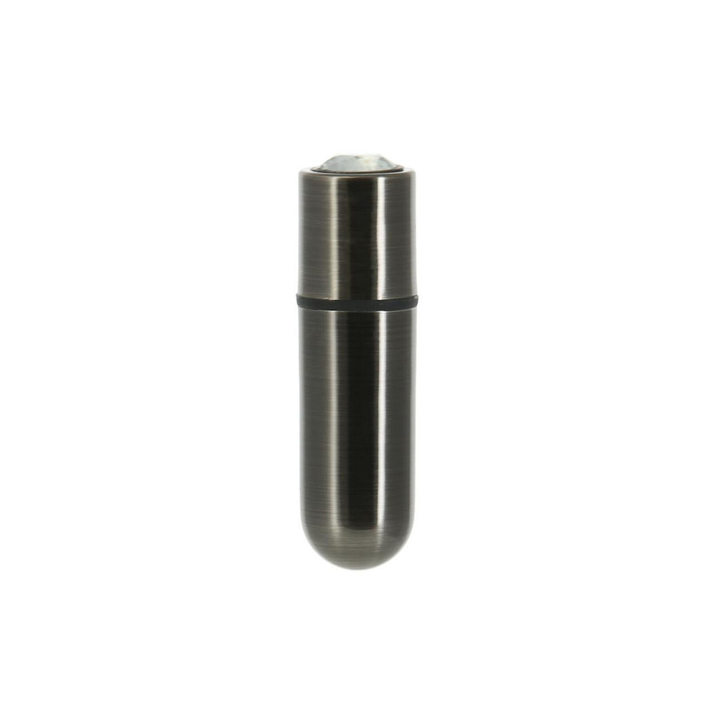 Вибропуля PowerBullet First-Class Bullet 2.5″ with Key Chain Pouch, Gun Metal, 9 режимов вибрации Sex Aura Киев - изображение 1