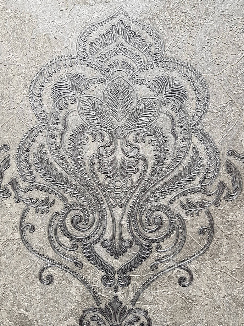 Шпалери вініл на флізеліні гарячого тиснення DU&KA King1.06х10 під штукатурку глянсові текстурні світло-беж Київ - фото 4