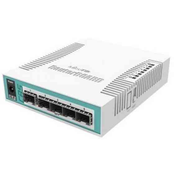 Комутатор Mikrotik CRS106-1C-5S (400Mhz/128Mb, 5xSFP, 1xCombo) (CRS106-1C-5S ) Київ