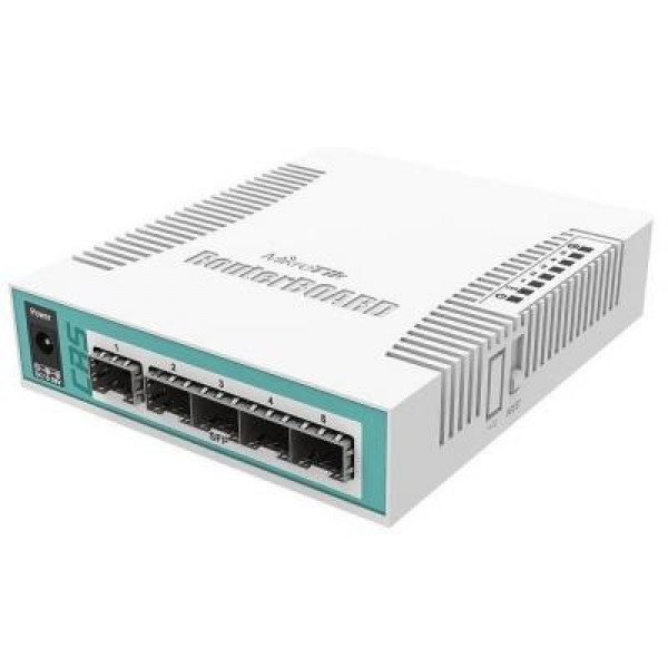 Комутатор Mikrotik CRS106-1C-5S (400Mhz/128Mb, 5xSFP, 1xCombo) (CRS106-1C-5S ) Київ - фото 1