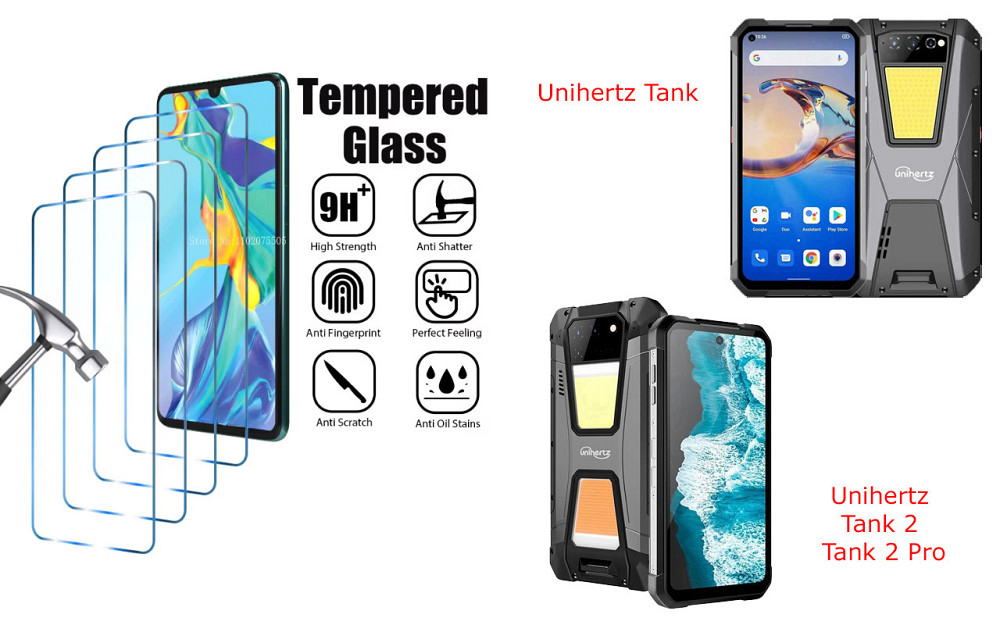 Защитное стекло ArmorGlass для Unihertz Tank, Tank 2, Tank 2 Pro – устойчивое к царапинам и ударам Киев - изображение 1