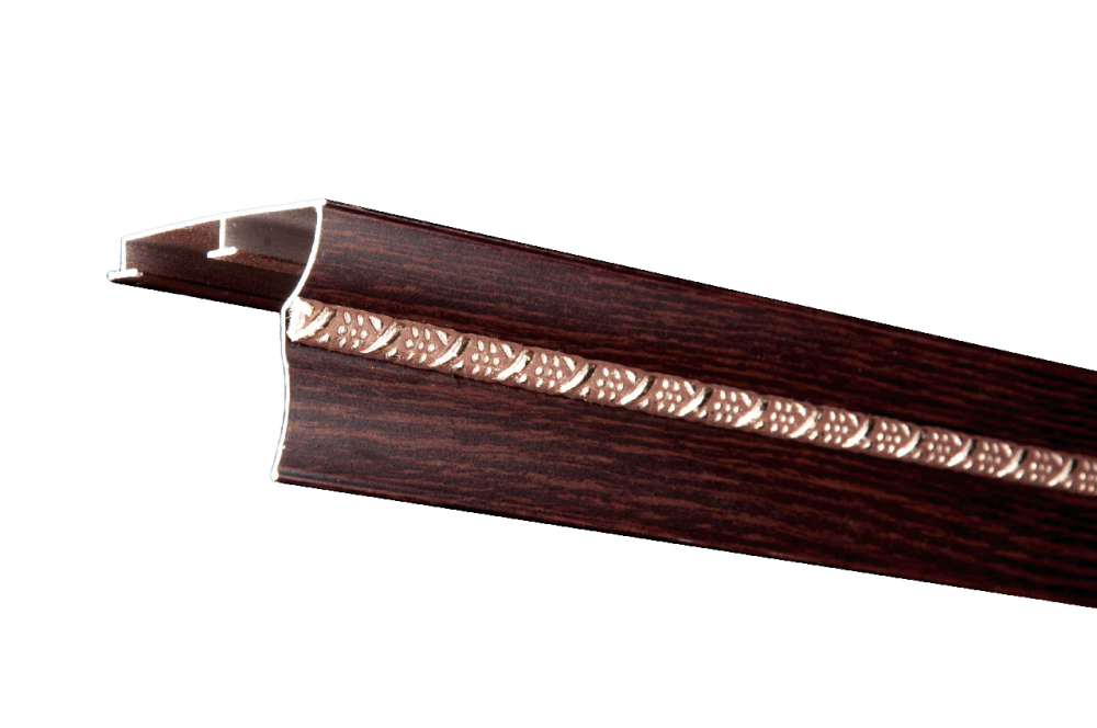 Алюмінієвий карниз БР-02/1 декор Венге 1.5 Бровари - фото 1