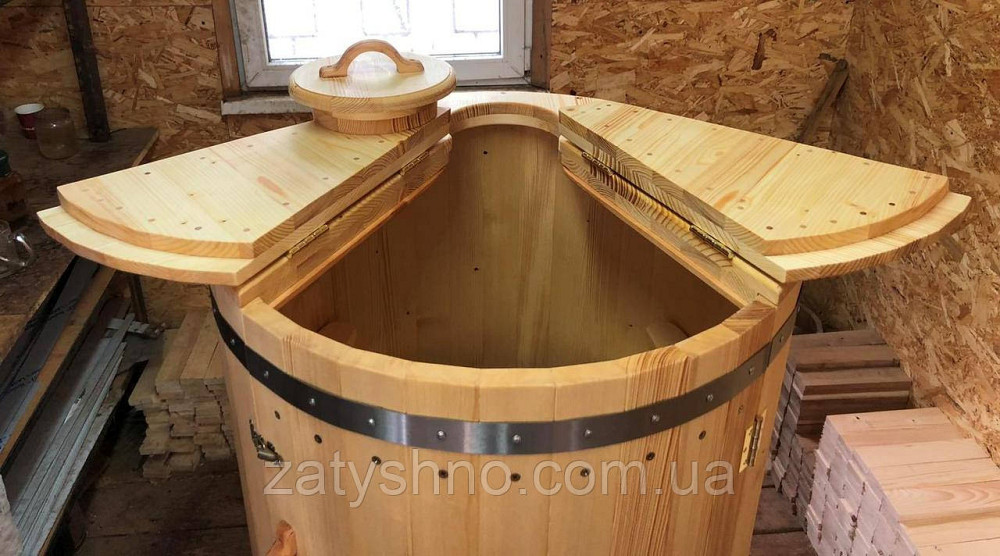 Фитобочка  деревянная круглая натуральная ( 90 см) Киев - изображение 3