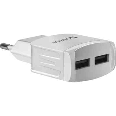 Зарядний пристрій Defender UPA-22 white, 2xUSB, 2.1A (83580) Вінниця
