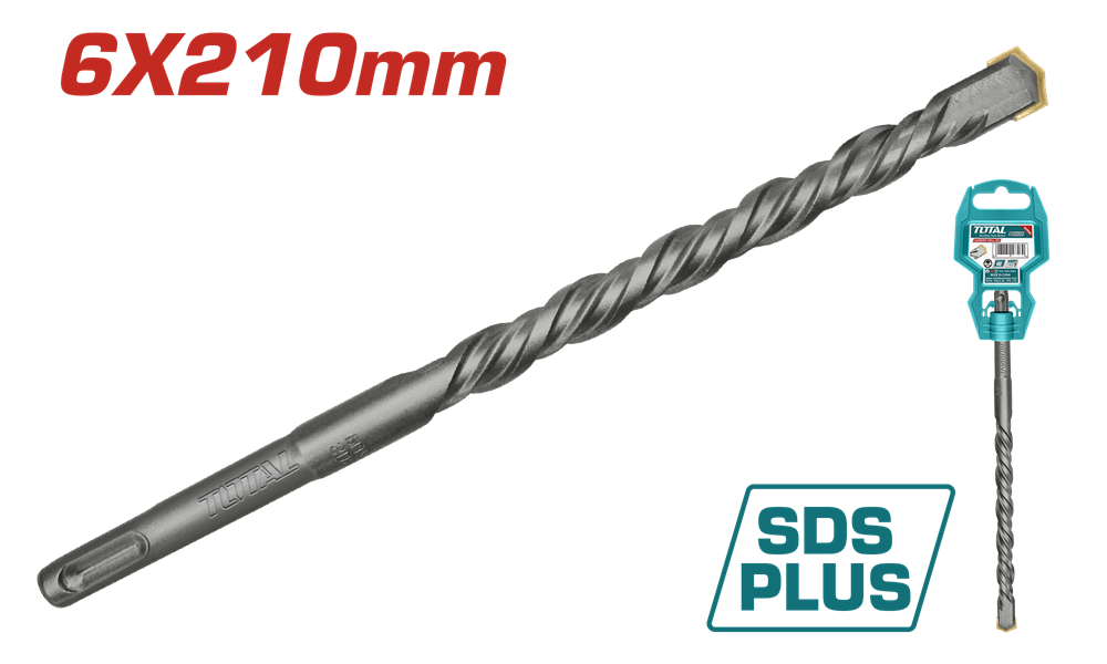 Бур TOTAL TAC310603 SDS plus 6x210мм (7090240) Київ - фото 1