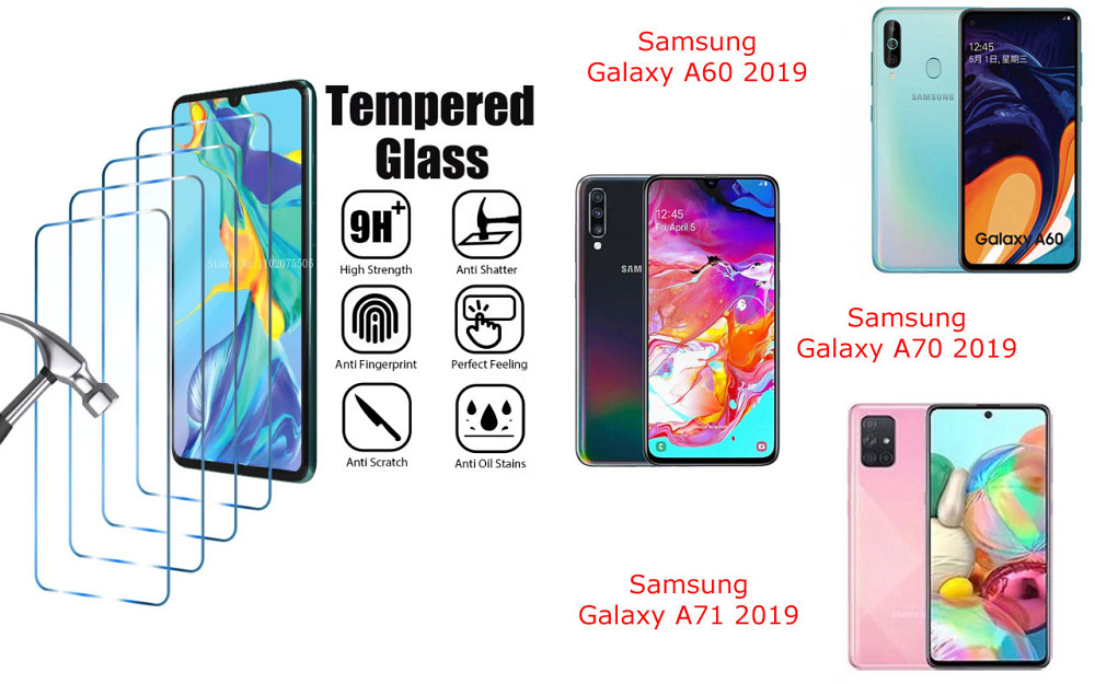 Защитное стекло ArmorGlass для Samsung Galaxy A60 2019, A70 2019, A71 2019 – устойчивое к царапинам и ударам Киев - изображение 1
