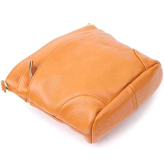 Небольшая женская сумка из натуральной кожи sale_15124 Vintage Рыжий Киев