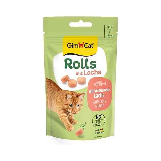 Лакомство GimCat ROLLS для кошек со вкусом лосося 40 г Киев