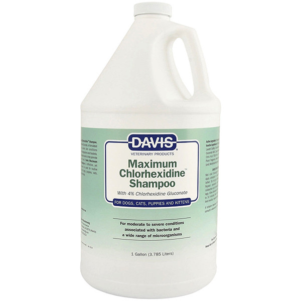 Davis Maximum Chlorhexidine Shampoo ДЕВІС МАКСИМУМ ХЛОРГЕКСИДИН дерматокосметичний шампунь з 4% хлоргексидином для собак і котів із захворюваннями шкі Київ - фото 1