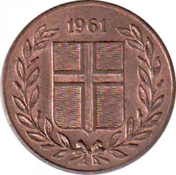Ісландія 1961 рiк 5 аурар. Полтава