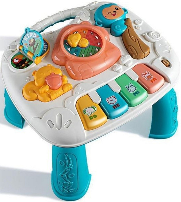 Развивающая игрушка Музыкальный игровой Столик 3 в 1 Часы Пианино. Харьков - изображение 3