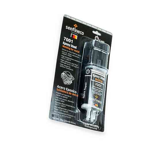 Клей двокомпонентний епоксидний Senfineco Epoxy Steel 30g метал Мукачево