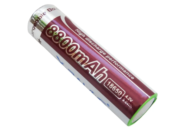 Акумулятор Li-ion 18650 2400mAh 4.2V Purple X-Balog 2430/8707 для використання у ліхтарях, годинника Київ - фото 5