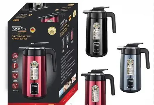 Promotec Черный Электрочайник термос Zepline ZP-123-R 3л 2200 Вт Коломыя - изображение 7