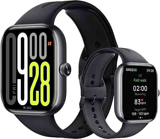 Смарт-годинник Xiaomi Redmi Watch 5 Чорний 2.07" AMOLED GPS (5 GNSS) 150+ режимів 24 дні 5ATM пульс SpO2 моніторинг сну і здоров'я Київ